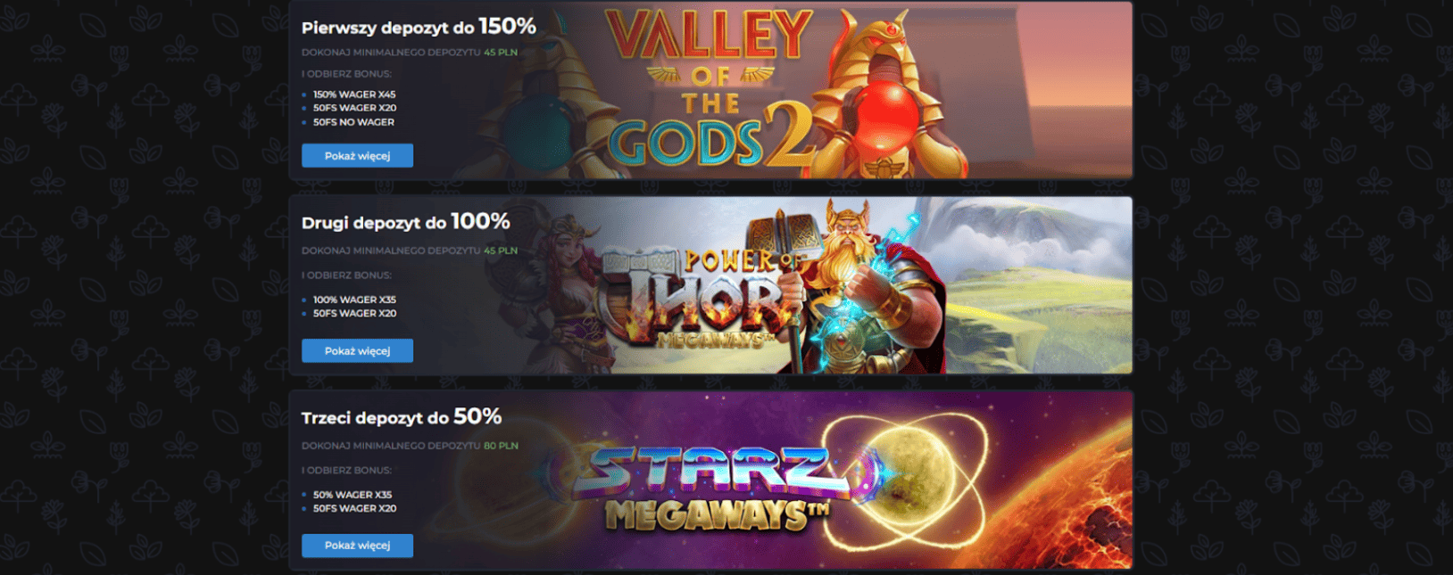 Dodatkowe bonusy od AMPM casino