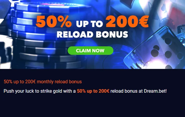 dream bet reload bonus