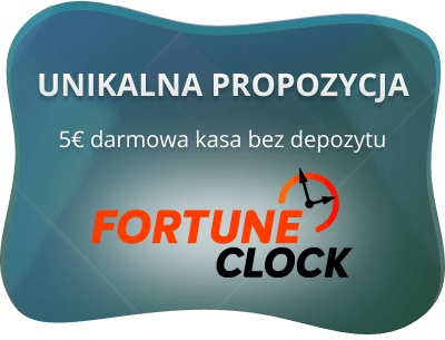 Bonus bez depozytu Fortune Clock – 5 EUR darmowych pieniędzy