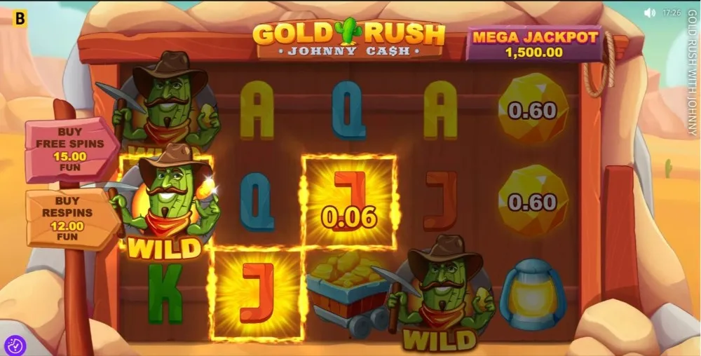 gold rush with johnny cash slot