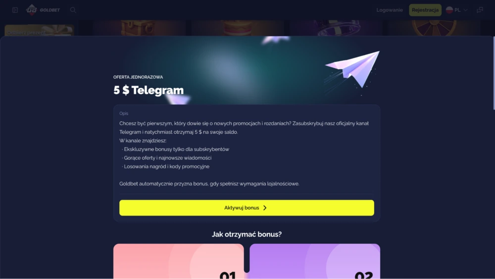 goldbet casino bonus 5 za telegram