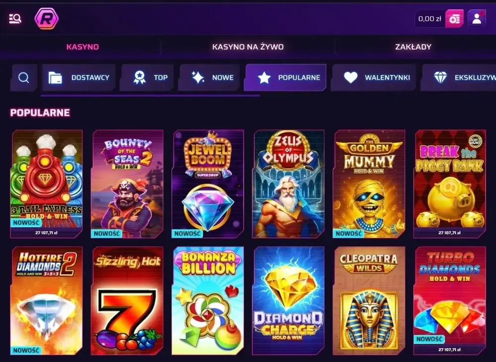 gry dostępne w roby casino