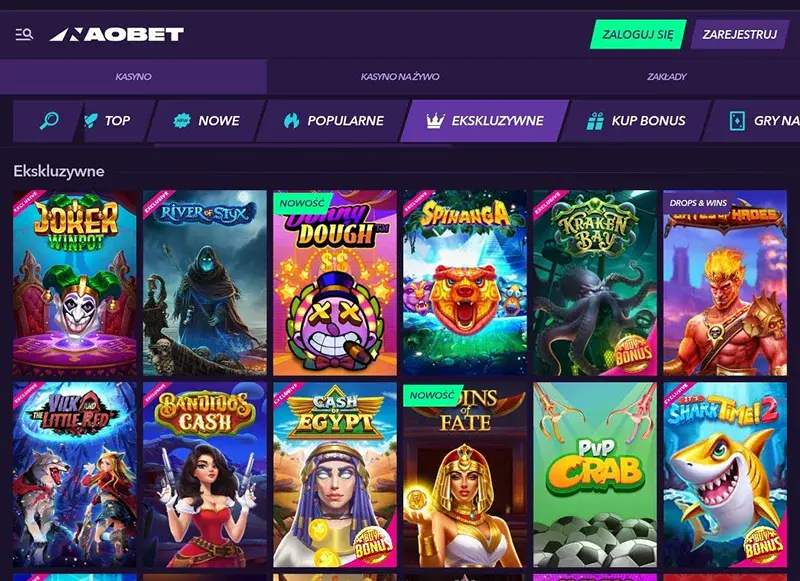gry ekskluzywne naobet