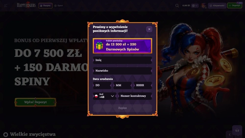 happy jokers casino online rejestracja