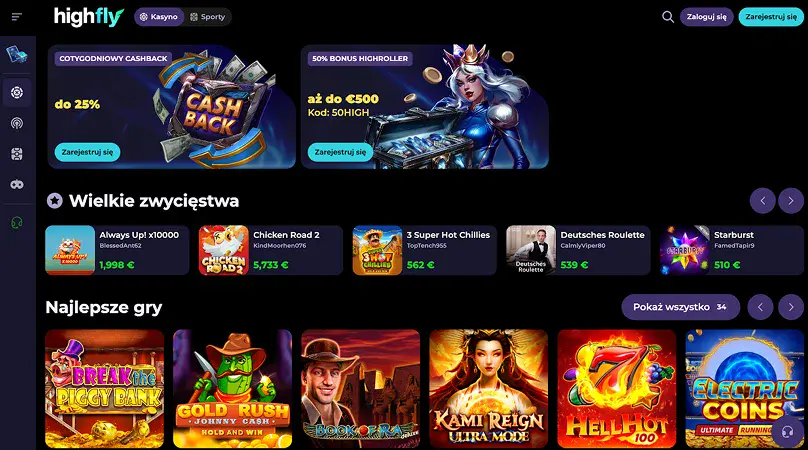 highflybet casino strona internetowa