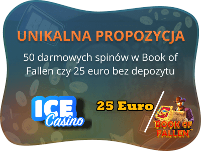 Bonus bez depozytu IceCasino – 50 darmowych spinów lub 25 euro bez depozytu!