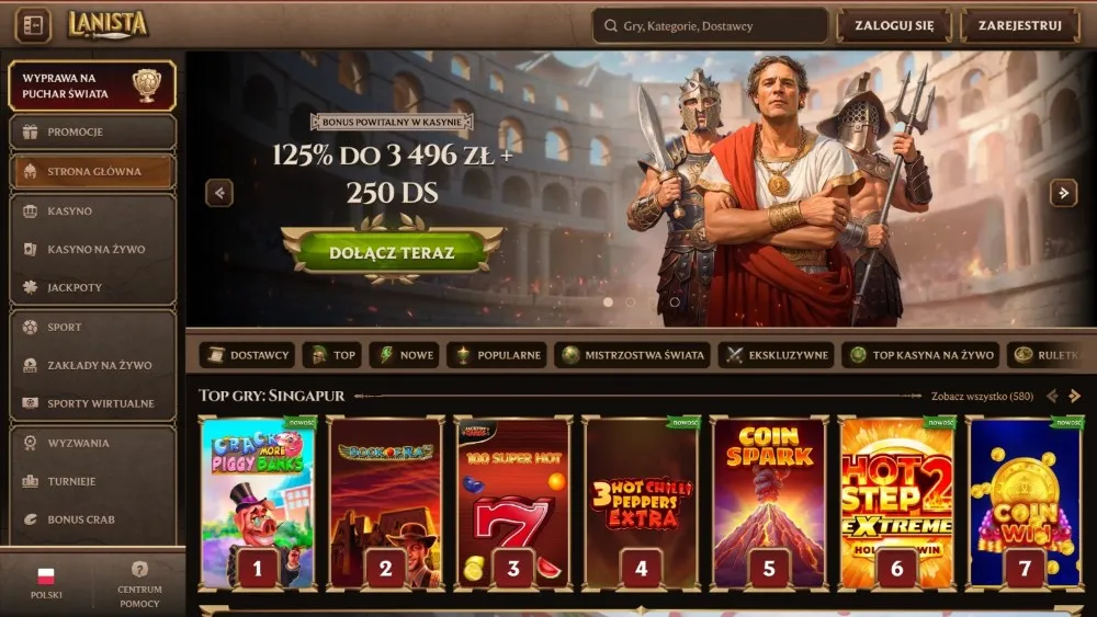 lanista casino strona