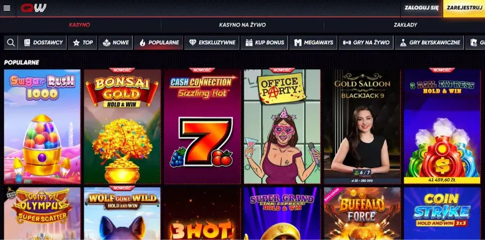 oferta gier w quickwin casino