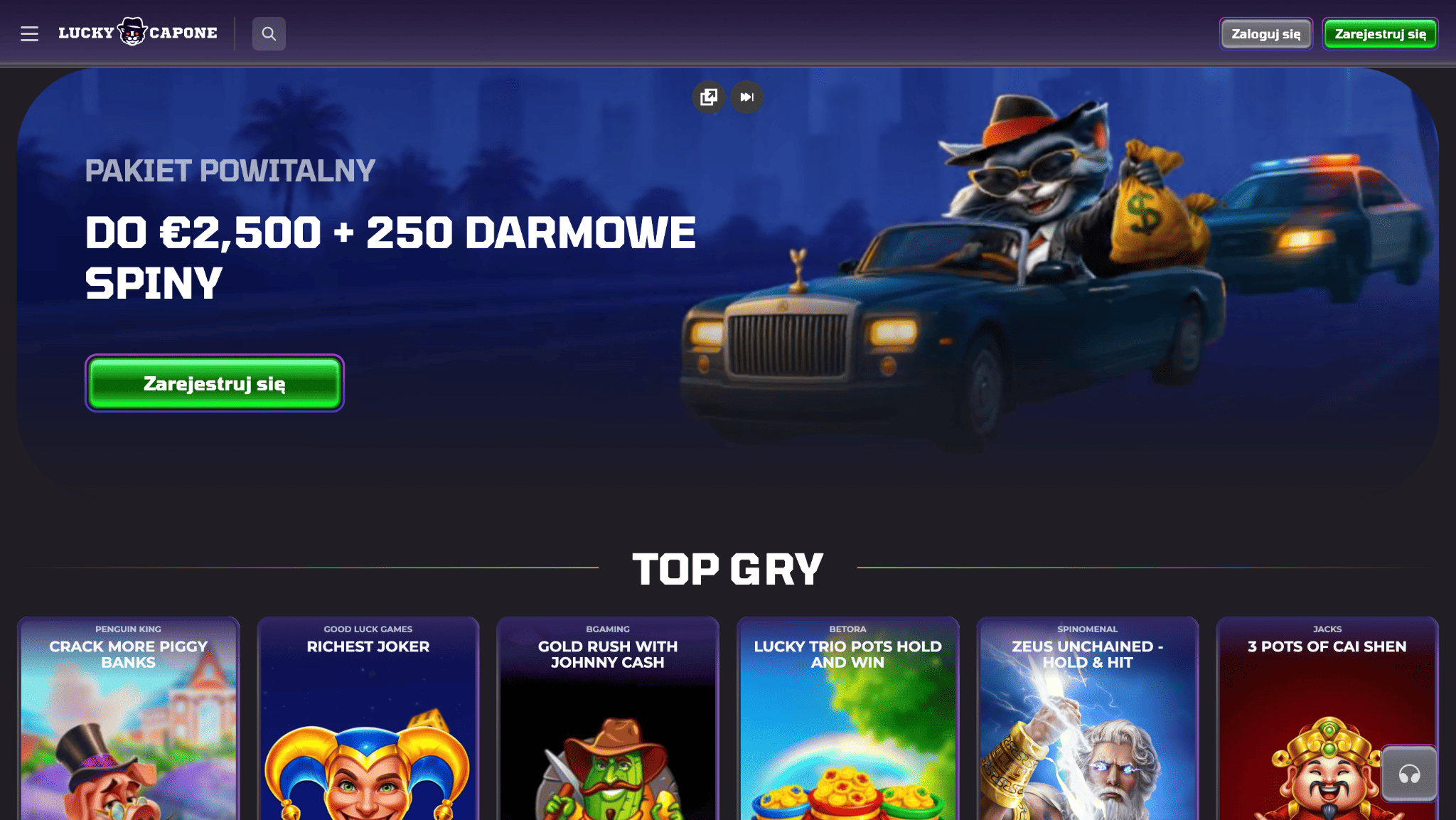 pierwsze spojrzenie na lucky capone