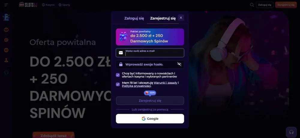 slotsdl casino rejestrację 