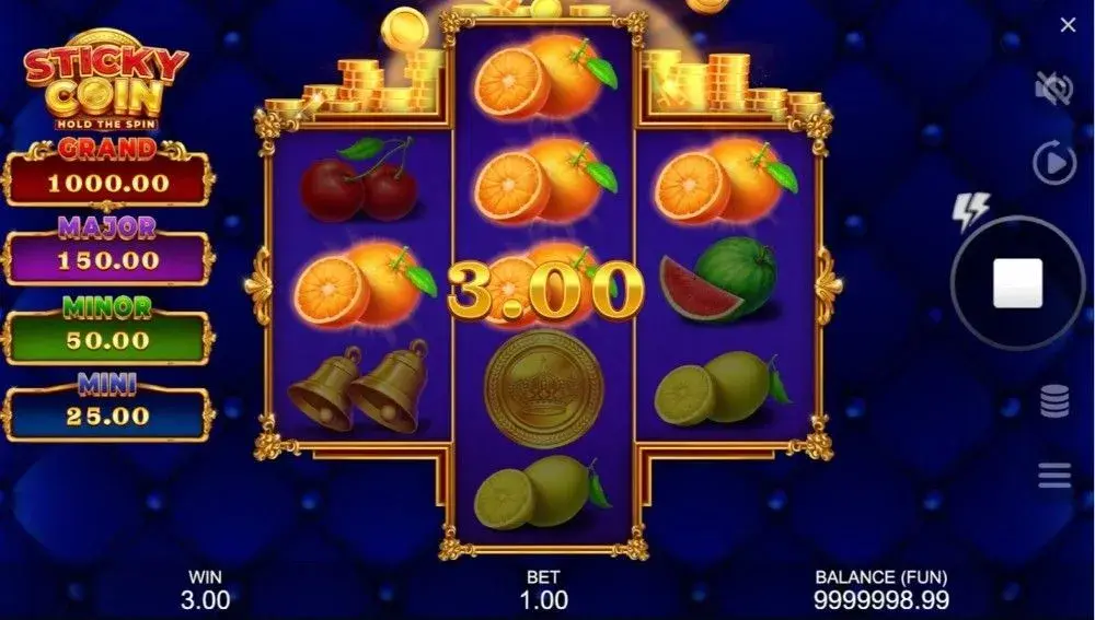 sticky coin hold the spin