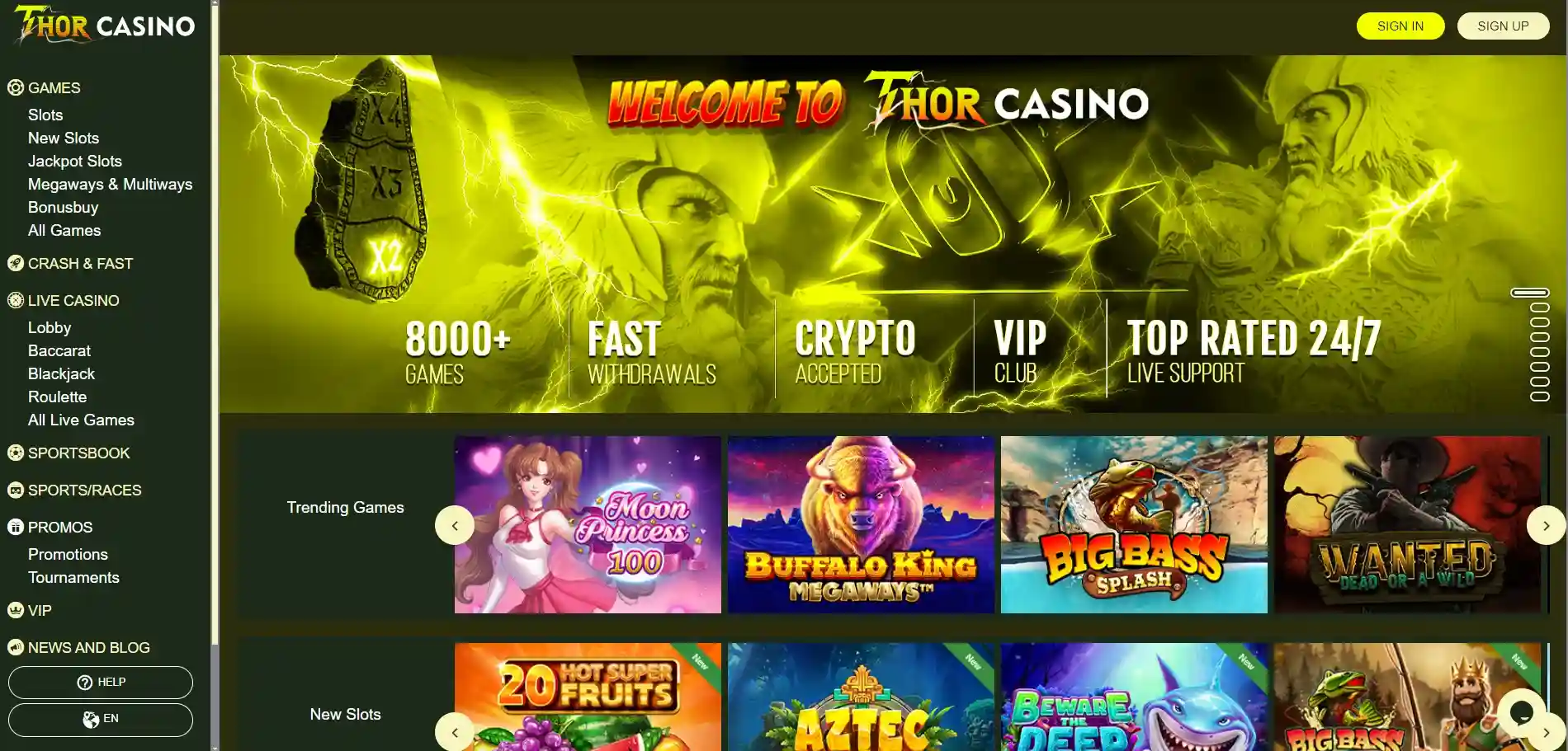 thor casino glowna strona