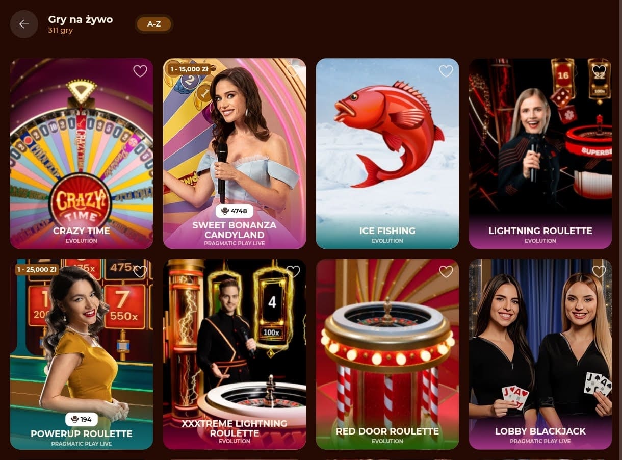 transmisje na zywo z krupierami playjonny