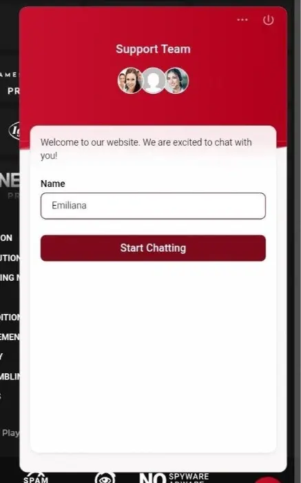 win unique casino okno czatu na żywo