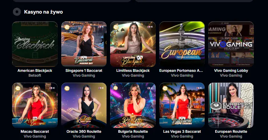 yep kasyno na żywo